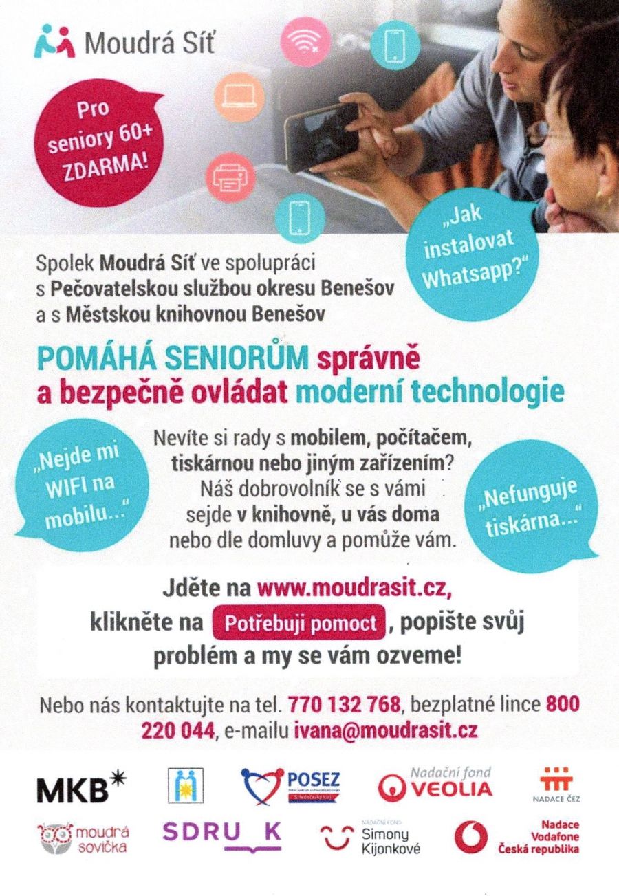 Moudrá Síť pomáhá seniorům s moderními technologiemi